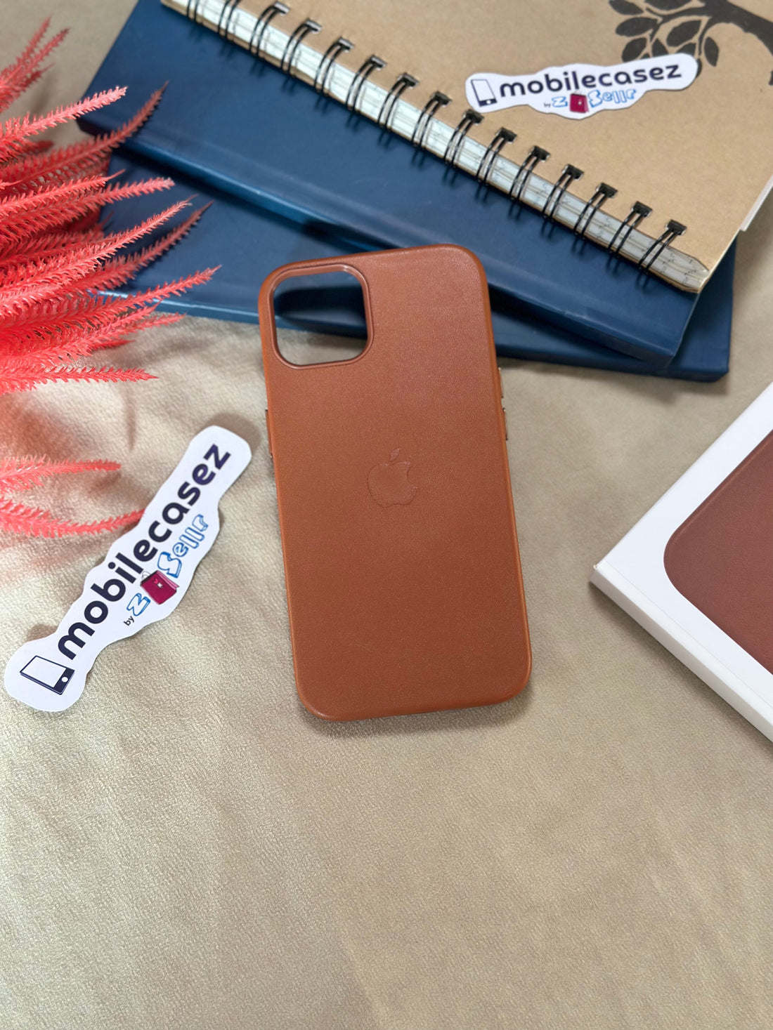 iPhone 14 Leather Cover with MagSafe, Premium Apple Original iPhone 14 Leather Case with MagSafe Brown