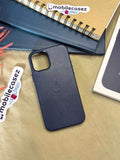 Apple iPhone 15 Pro Max Leather Cover with MagSafe - Blue