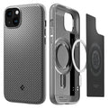 Spigen Mag Armor Magfit Back Cover Case Compatible with iPhone 14 Plus (TPU + Poly Carbonate | Grey) - mobilecasez