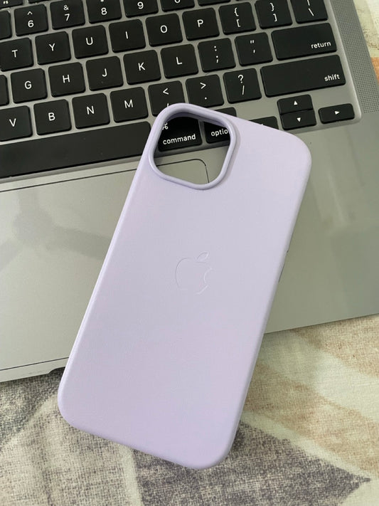 Apple iPhone 13 Leather Cover with MagSafe - LAVENDER