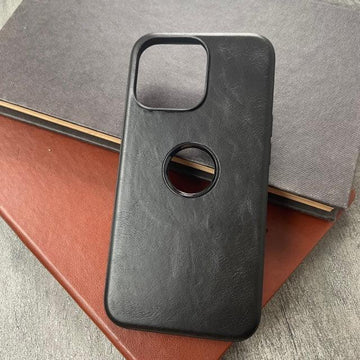iPhone 12 Leather Cover | Premium 100% Handmade Boutique Leather Case For iPhone 12 Black