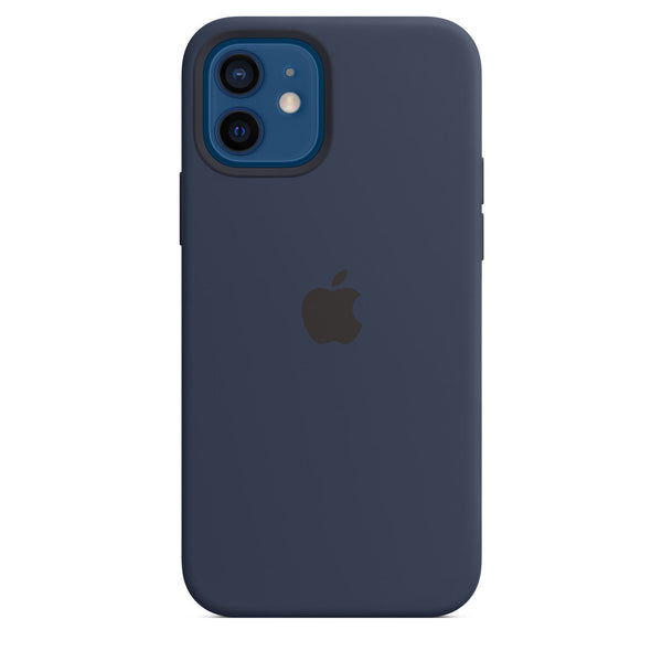 iPhone 12 Silicone Cover Original Silicone Case For Apple iPhone 12 Blue - mobilecasez