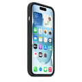 iPhone 15 Silicone Cover with Mag-Safe Apple Original Silicone Case with Mag-Safe For Apple iPhone 15 with Mag-Safe Black - mobilecasez