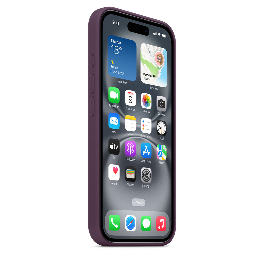 Apple iPhone 16 Plus Silicone Case with MagSafe - Plum - mobilecasez