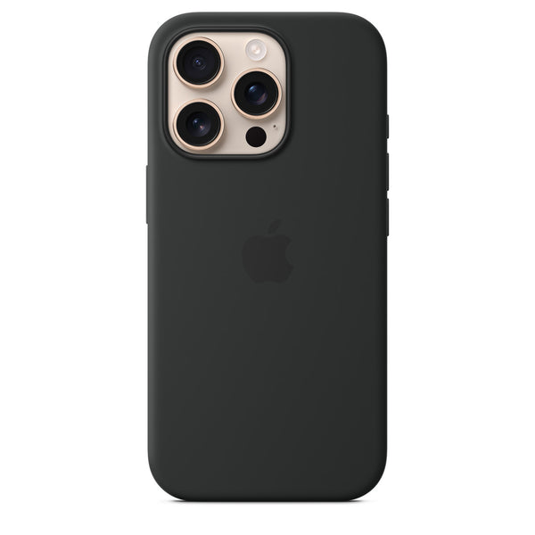 Apple iPhone 16 Pro Max Silicone Case with MagSafe - Black - mobilecasez