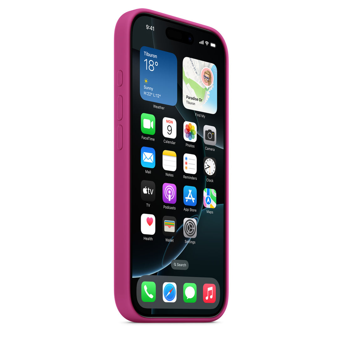 Apple iPhone 16 Pro Max Silicone Case with MagSafe - Pink - mobilecasez