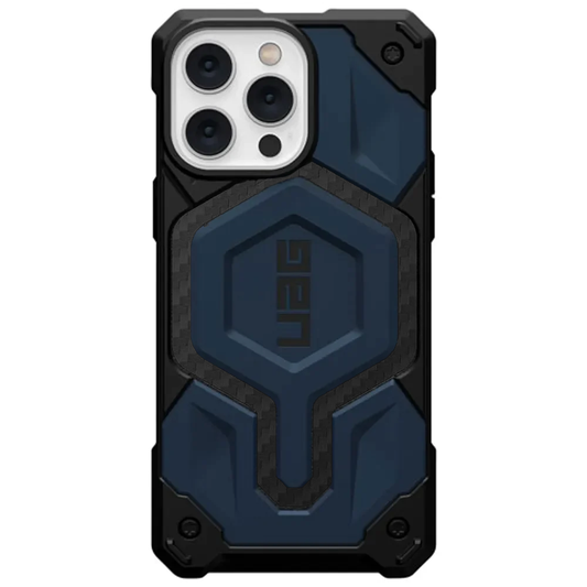 iPhone 15 Pro Armor Cover | Urban Armor iPhone 15 Pro Case, UAG Monarch Pro Mag-Safe Compatible, Slim Fit Rugged Protective Case/Cover Designed for iPhone 15 Pro Blue