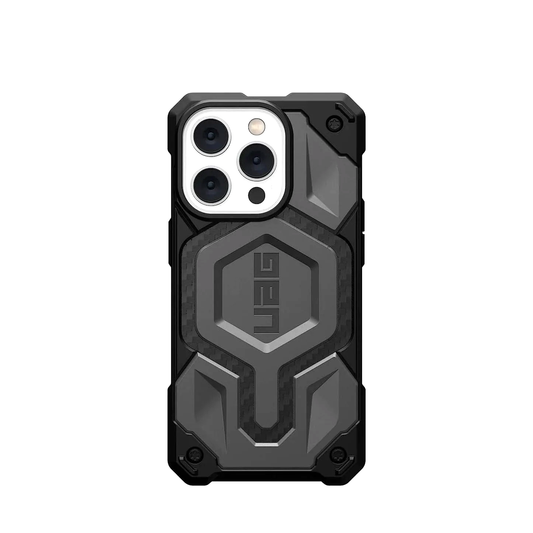 iPhone 15 Pro Max Armor Cover | Urban Armor iPhone 15 Pro Max Case, UAG Monarch Pro Mag-Safe Compatible, Slim Fit Rugged Protective Case/Cover Designed for iPhone 15 Pro Max Grey