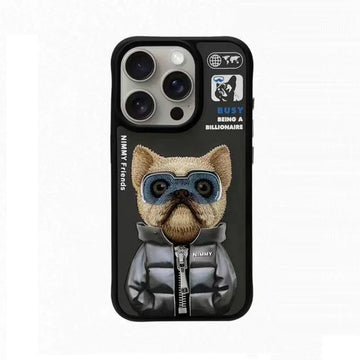 Nimmy Cool And Cute 2.0 IPhone 15 Series Mobile Phone Cases/ BLACK