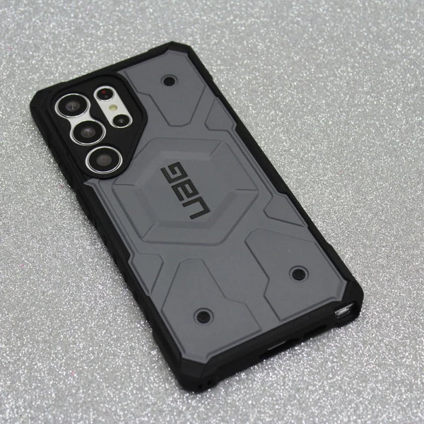 Urban Armor Gear Thermoplastic Polyurethane Pathfinder Rugged Featherlight Shockproof Protective Case/Cover Designed For Galaxy S23 Ultra 5G (6.8-Inch) UAG Case 2024,Magnetic Charging Compatible - Grey - mobilecasez