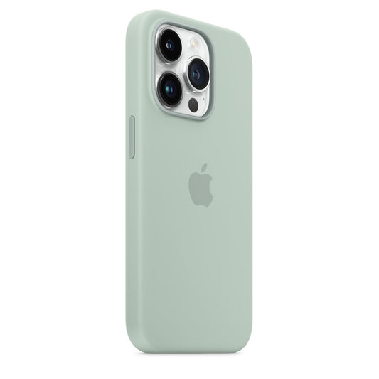 iPhone 14 Pro Max Silicone Cover with Mag-Safe Apple Original Silicone Case with Mag-Safe For Apple iPhone 14 Pro Max with Mag-Safe Green