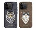 Apple iPhone 15 Pro Max Santa Barbara Polo & Racquet Club ® Luxury Savana Series Leather Case for iPhone 15 Pro Max - Wolf