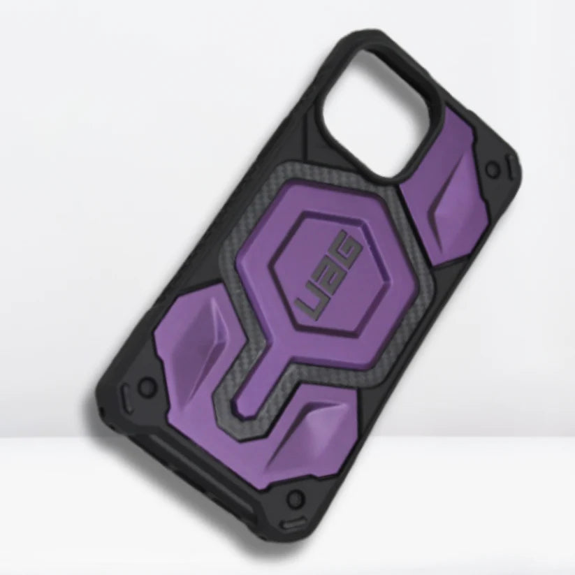 Urban Armor Gear UAG iPhone 15 Pro Max Case, Monarch Pro Mag-Safe Compatible, Slim Fit Rugged Protective Case/Cover Designed for iPhone 15 Pro Max (6.1-Inch) (2023), Wireless Charging Compatible - Deep Purple