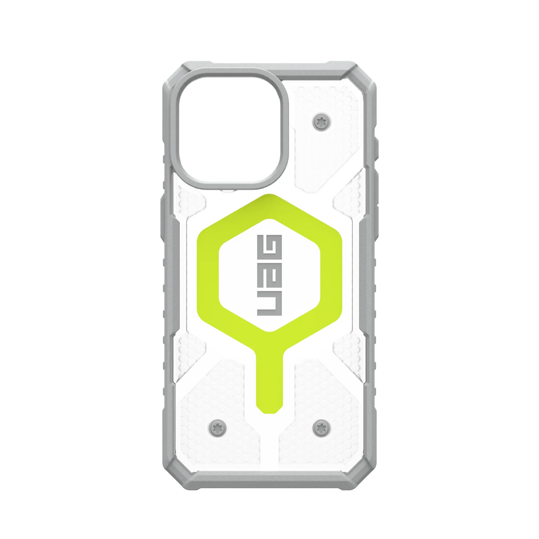 Urban Armor Gear TPU+PC iPhone 16 Pro UAG Case, Pathfinder Clear Compatible, Slim Fit Rugged Protective Case/Cover Designed For iPhone 16 Pro (Military Drop Tested) - Neon Green