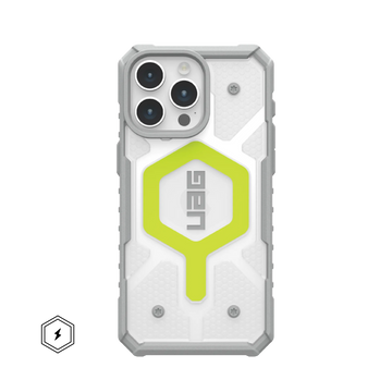 Urban Armor Gear TPU+PC iPhone 16 Pro Max UAG Case, Pathfinder Clear Compatible, Slim Fit Rugged Protective Case/Cover Designed For iPhone 16 Pro Max (Military Drop Tested) - Neon Green