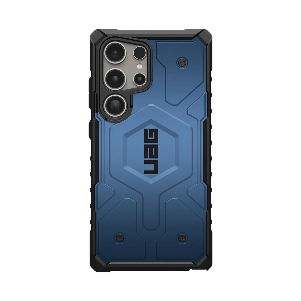 Urban Armor Gear Thermoplastic Polyurethane Pathfinder Rugged Featherlight Shockproof Protective Case/Cover Designed For Galaxy S24 Ultra 5G (6.8-Inch) UAG Case 2024,Magnetic Charging Compatible - Light Blue