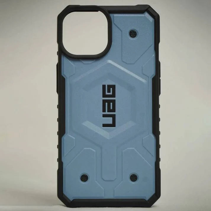 Urban Armor Gear TPU+PC iPhone 15 Pro Max UAG Case, Pathfinder Mag-Safe Compatible, Slim Fit Rugged Protective Case/Cover Designed For iPhone 15 Pro Max (Military Drop Tested) - Light Blue - mobilecasez