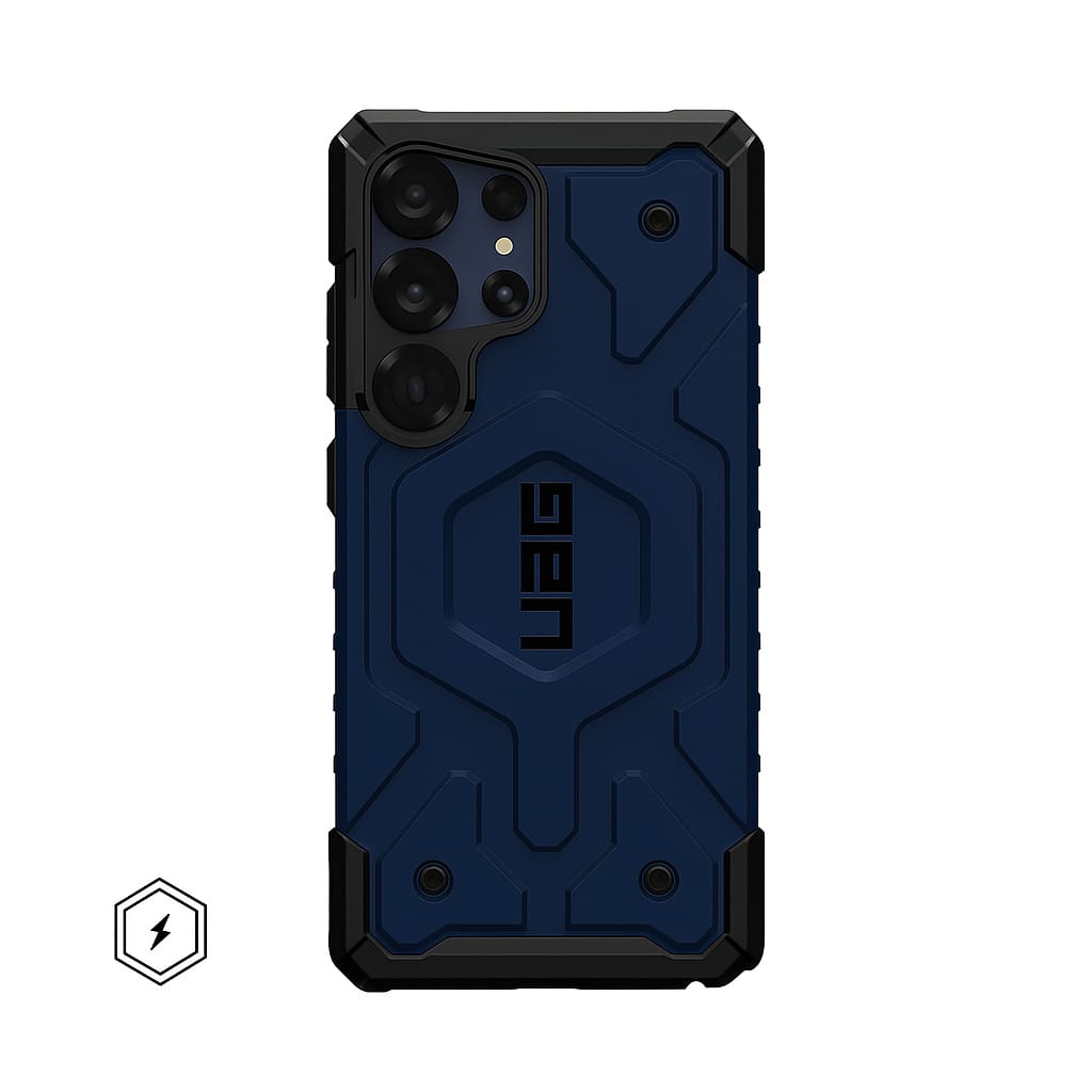 URBAN ARMOR GEAR UAG Designed for Samsung Galaxy S25 Ultra Case 6.8" Pathfinder - Compatible with Magnetic Charging Armor Shell Impact-Resistant Rugged Military Drop Tested Protective Cover, Navy Blue