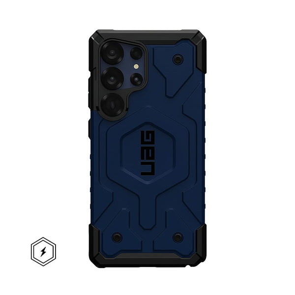 URBAN ARMOR GEAR UAG Designed for Samsung Galaxy S25 Ultra Case 6.8" Pathfinder - Compatible with Magnetic Charging Armor Shell Impact-Resistant Rugged Military Drop Tested Protective Cover, Navy Blue - mobileCasez