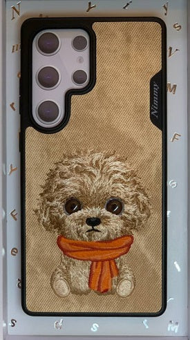 Samsung Galaxy S25 Ultra Original Nimmy 3D Embroidery Case -Dog - mobilecasez