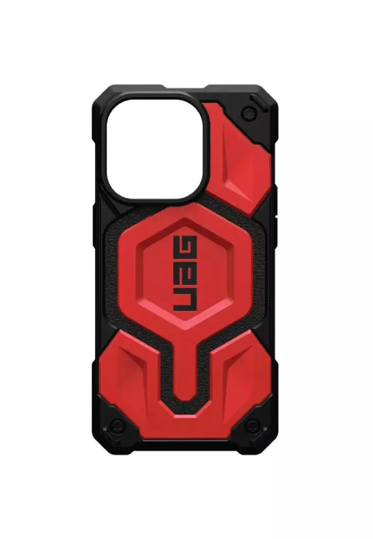 Urban Armor Gear UAG iPhone 13 Pro Case, Monarch Pro Mag-Safe Compatible, Slim Fit Rugged Protective Case/Cover Designed for iPhone 13 Pro (6.1-Inch) (2023), Wireless Charging Compatible - Red