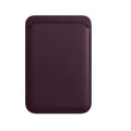 Apple Leather Wallet with MagSafe (for iPhone) - Dark cherry - mobilecasez