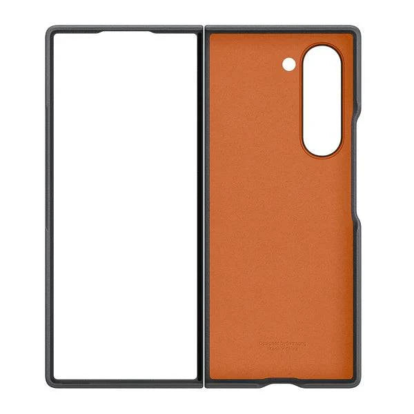 Samsung Galaxy Z Fold 5 Leather Case Protection Protective Shell Cover - Blue - mobilecasez