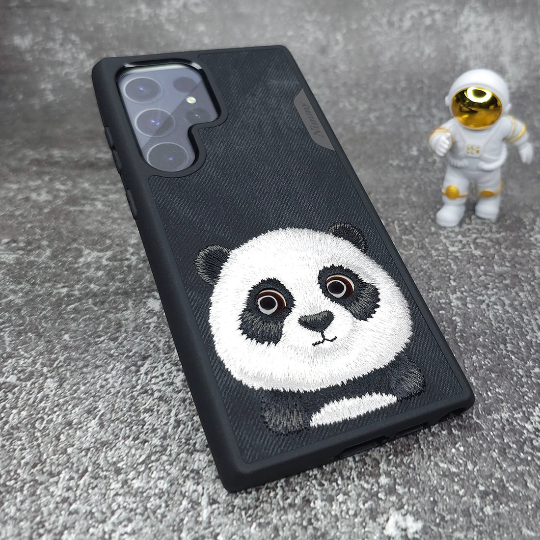 Samsung Galaxy S24 Ultra Original Nimmy 3D Embroidery Case -Panda - mobilecasez