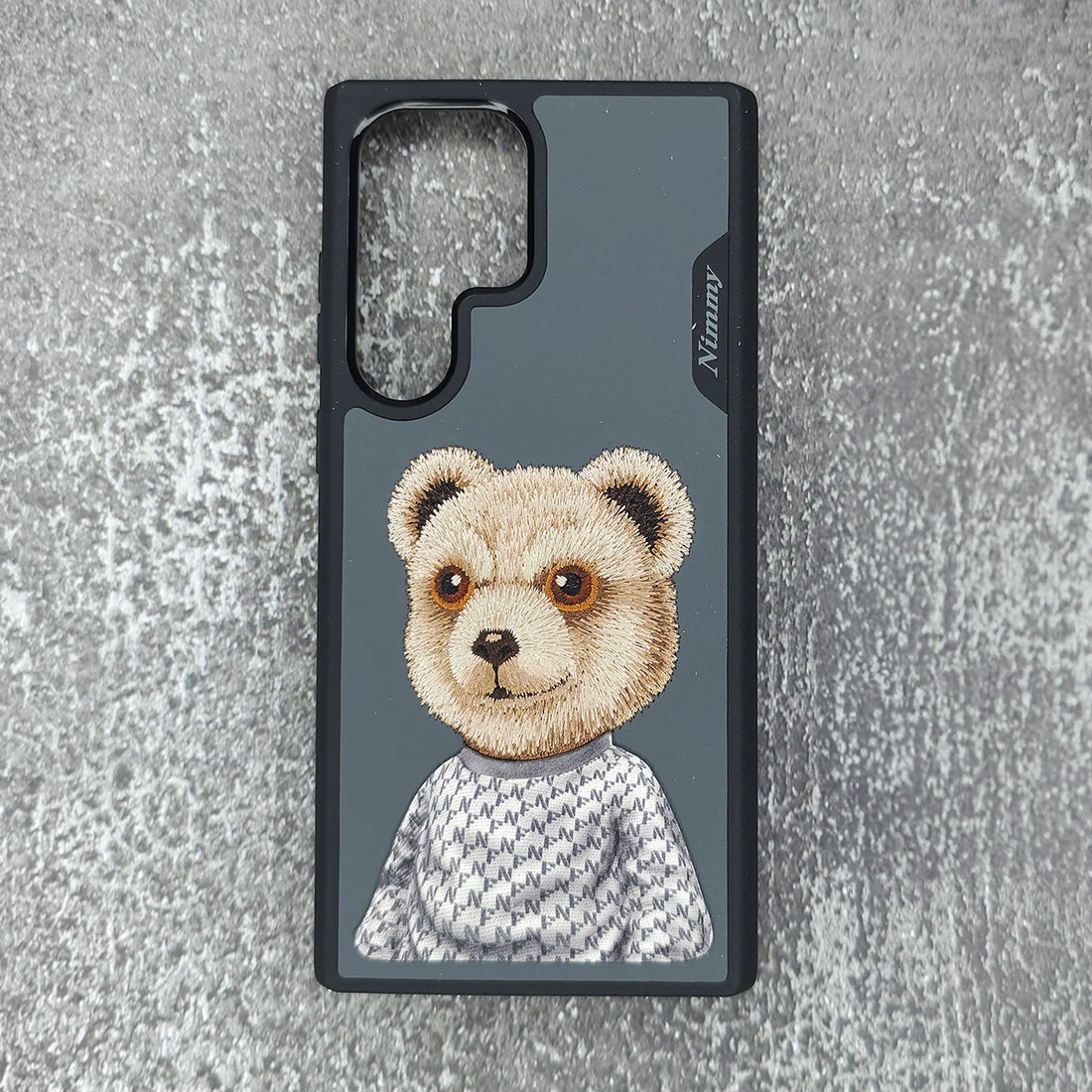 Samsung Galaxy S24 Ultra Original Nimmy 3D Embroidery Case -Bear - mobilecasez