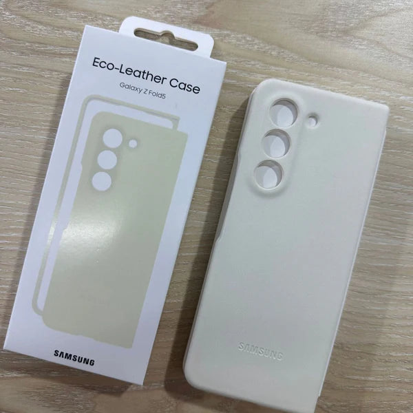 Samsung Galaxy Fold4 Eco-Leather Case, White - mobilecasez