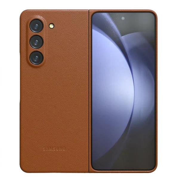 Samsung Galaxy Fold4 Eco-Leather Case, Brown - mobilecasez