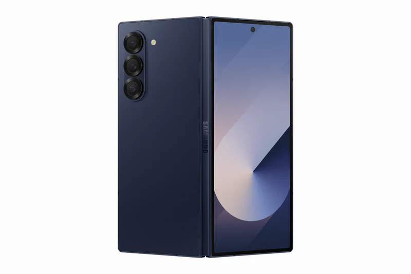 Samsung Galaxy Z Fold 5 Leather Case Protection Protective Shell Cover - Blue - mobilecasez