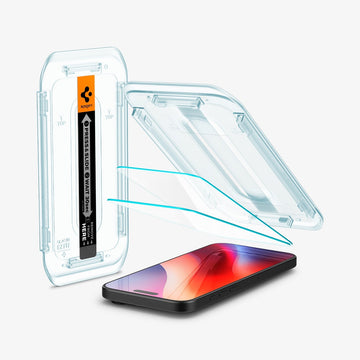 Spigen Tempered Glass Screen Protector [GlasTR EZ FIT] designed for iPhone 17 Pro [2 Pack]