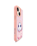 TREEMODA Nimmy 3D Embroidered Pink Rabbit Leather Case for iPhone 14 Pro Max - mobilecasez