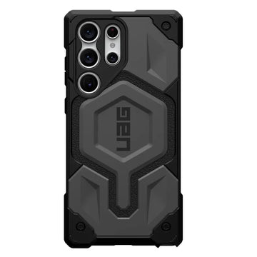 Urban Armor Gear Thermoplastic Polyurethane Monarch Pro Rugged Heavy Duty Shockproof Protective Case/Cover Designed For Galaxy S25 Ultra 5G (6.8-Inch) UAG Case 2023,Magnetic Charging Compatible - Grey