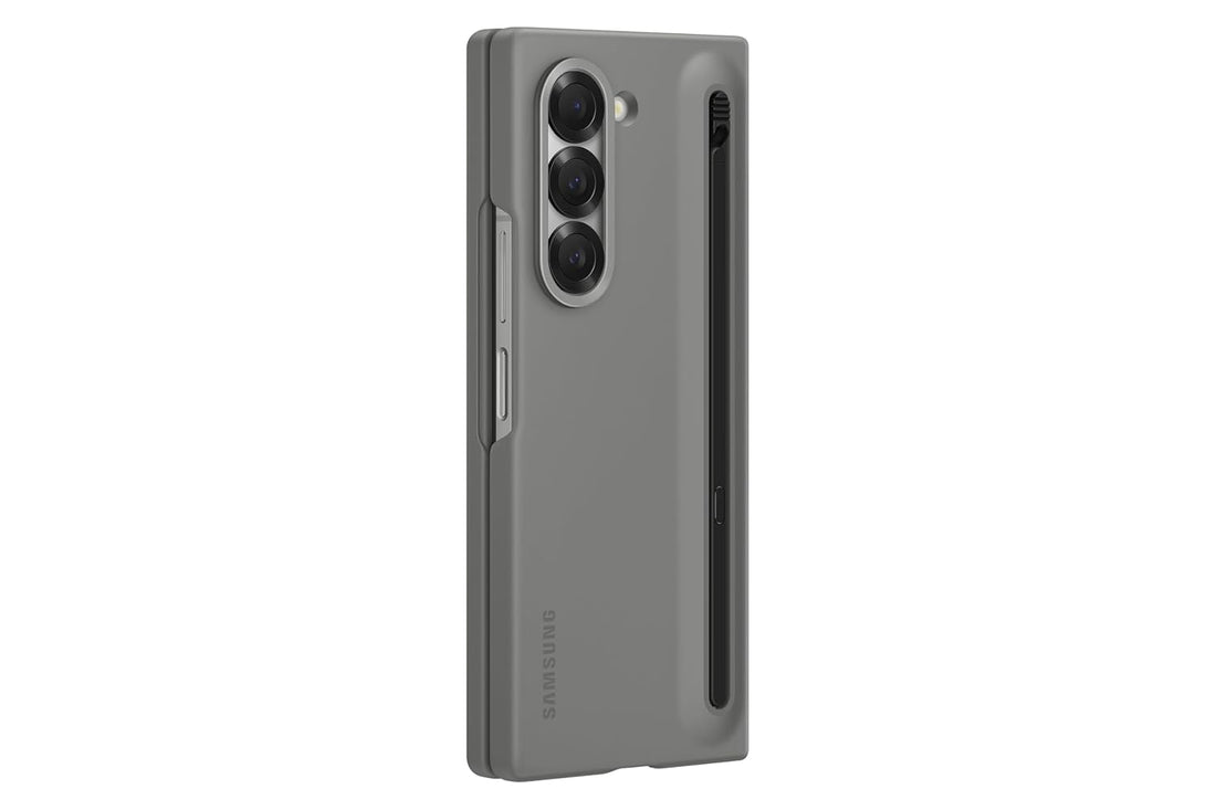 S Pen sliding into the embedded slot of the Fold 6 case